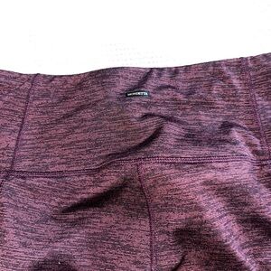 Mondetta Maroon Heathered Performance Leggings